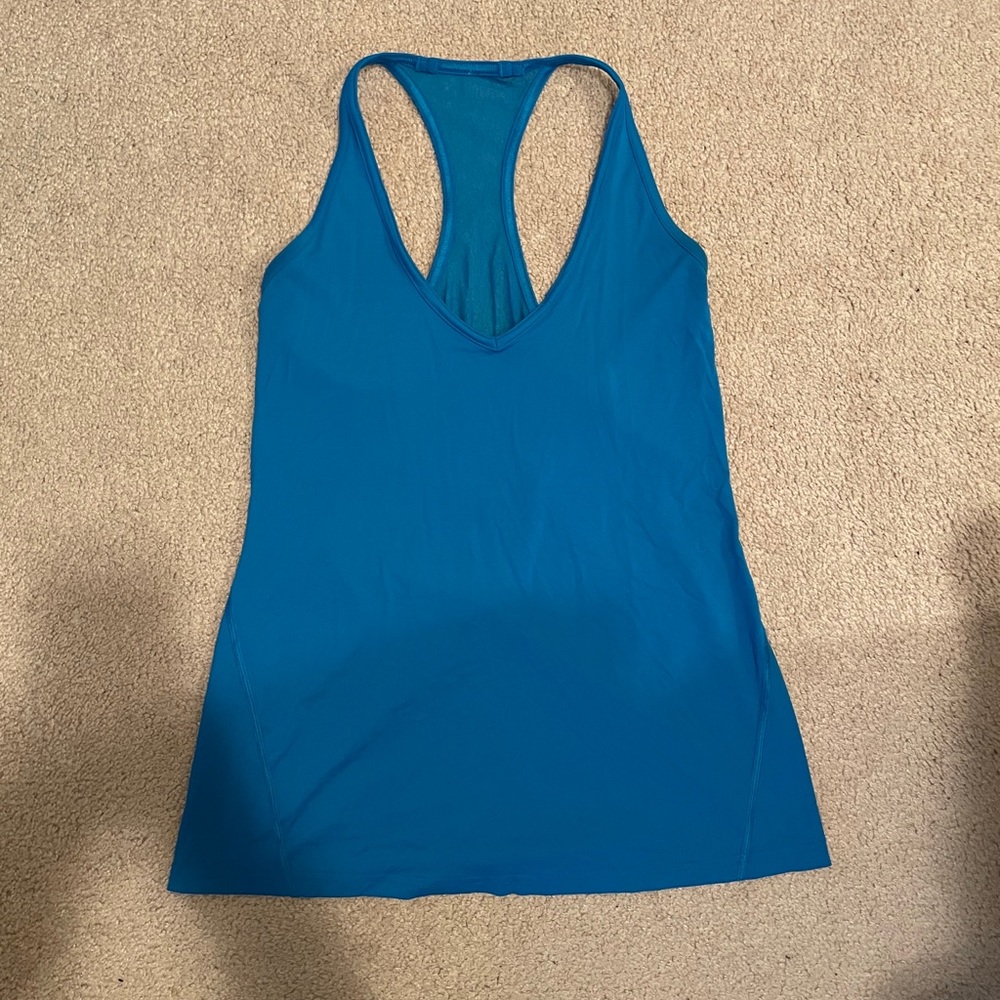 Lululemon Blue Racerback Tank Top
